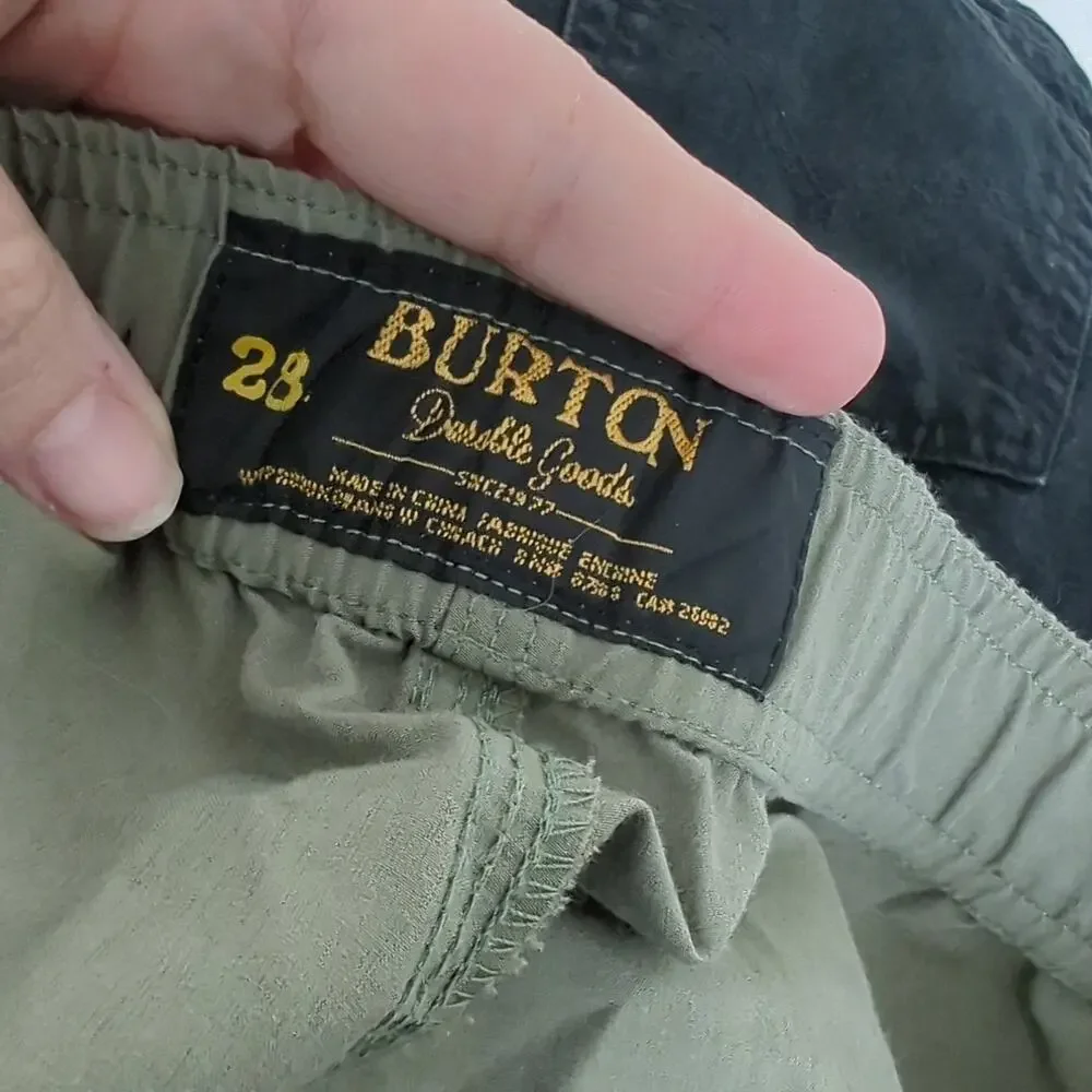 Burton Men's Swim Trunks Color Block Board Shorts‎ Sand Green Creekside Short 28